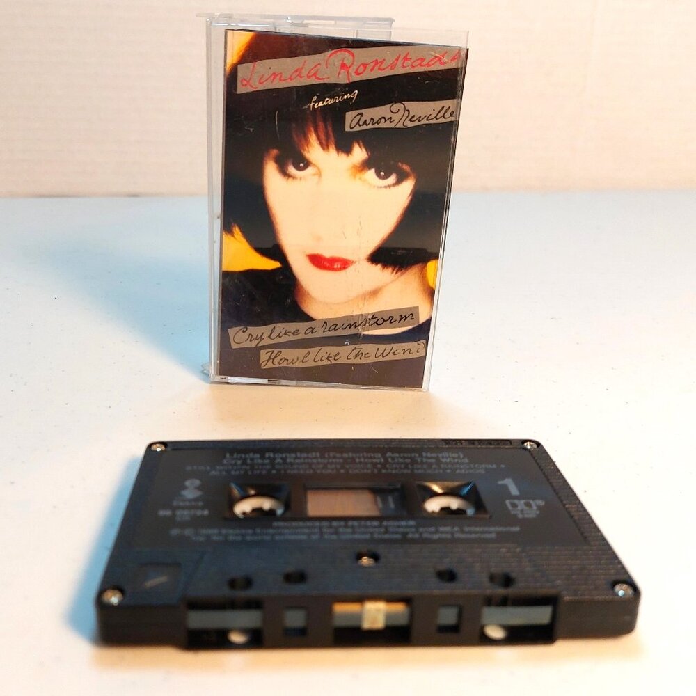 Linda Ronstadt ~ Cry Like A Rainstorm (cassette tape, 1989) tested and works